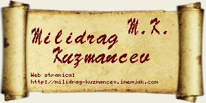 Milidrag Kuzmančev vizit kartica
